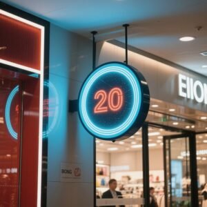 Circular double - sided LED display screen