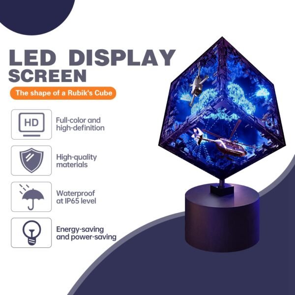 LED Rubik's Cube - shaped Display Screen - Image 2